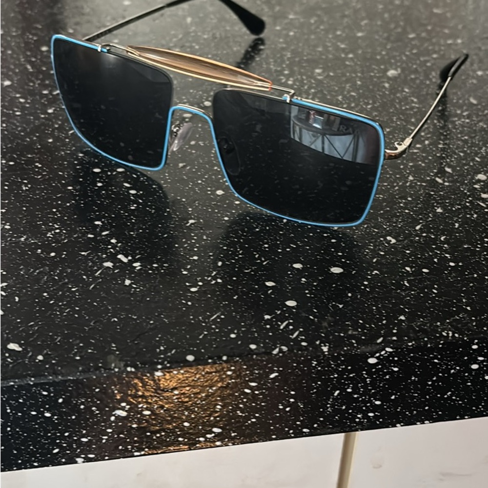 Stylish Black and Blue Sunglasses